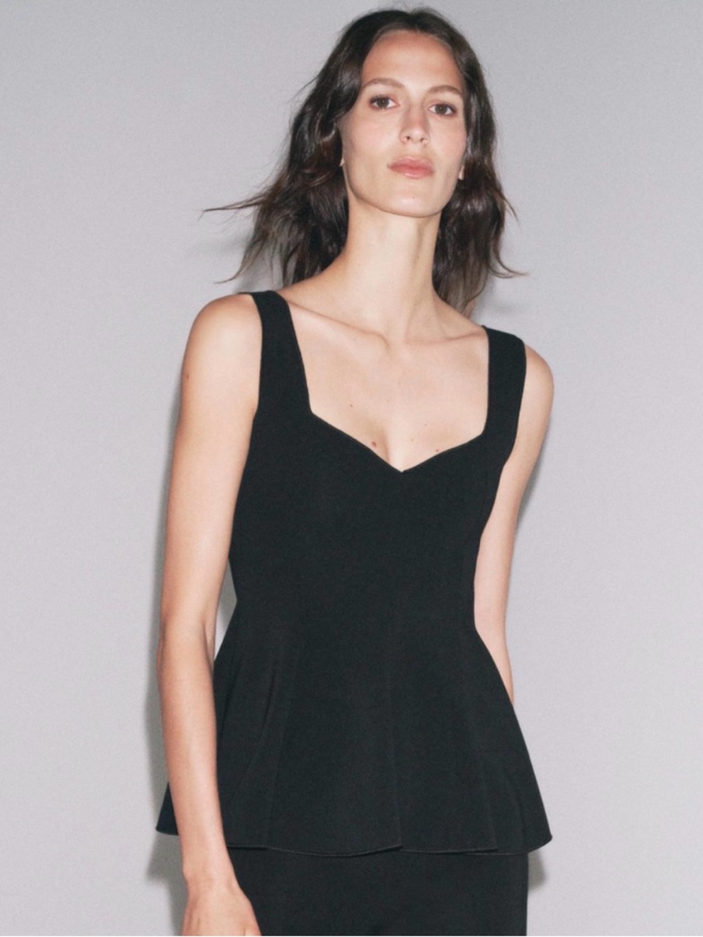 Zara Black Flared Tank Top Dress - Picture 3 of 5